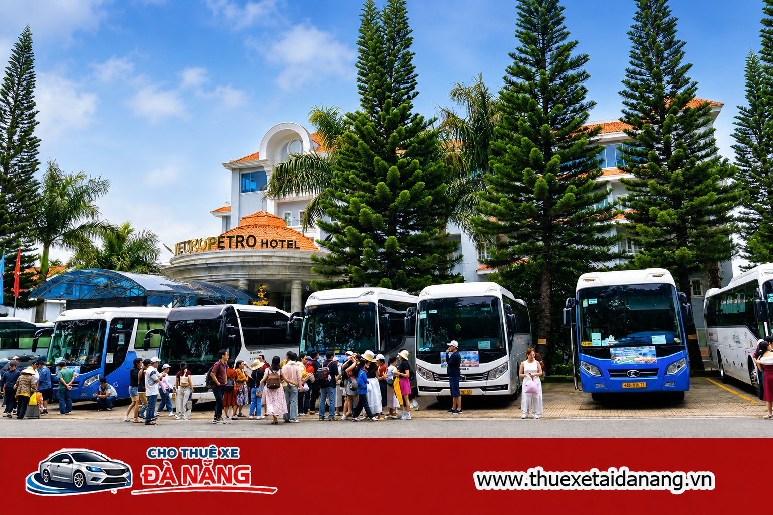 Thuê xe du lịch 29 chỗ tham quan Phố cổ Hội An - Huế - Đà Nẵng 